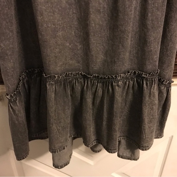 Elan Dark Wash 3/4 Sleeve Denim Dress - Picture 4 of 6